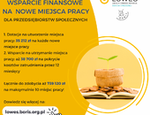 Wsparcie finansowe na tworzenie miejsc pracy w takich podmiotach jak stowarzyszenia, fundacje, spółki non profit czy spółdzielnie socjalne