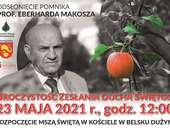 Zaproszenie na uroczyste odsłonięcie pomnika Profesora Eberharda Makosza