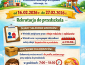 Rekrutacja do przedszkola 2026/2027