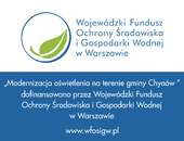 Dofinansowanie na ,, Modernizację oświetlenia na terenie gminy Chynów”