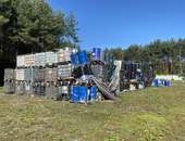 Nielegalne składowisko odpadów w Milanowie zlikwidowane.