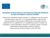 Tablica informacyjna dotycząca projektu „Odbudowa stawu retencyjnego na terenie działki nr ewid. 55/3 i 57 w miejscowości Machcin”