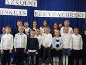 Szkolny Konkurs Recytatorski w PSP im. Marii Konopnickiej w Pieczyskach.