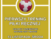 Zapraszamy na trening piłki ręcznej