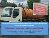 Oferta pracy - kierowca – operator maszyn specjalnych
