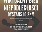 Wirtualnym Biegu Niepodległości