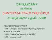 Zaproszenie na Gminny Dzień Strażaka