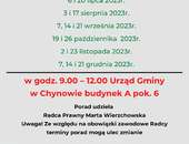 Bezpłatne porady prawne lipiec-grudzień 2023