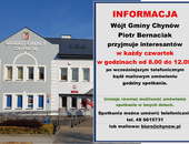 Informacja w sprawie przyjmowania interesantów przez Wójta