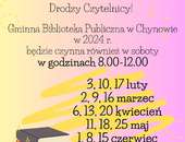 Biblioteka otwarta w soboty