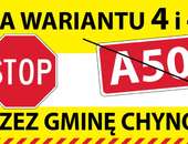 STOP dla A50 przez gminę Chynów