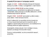 Informacja dotycząca funkcjonowania Ośrodka Zdrowia od 6.04.2020