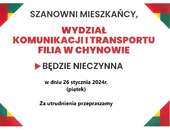 Filia wydziału komunikacji zamknięta