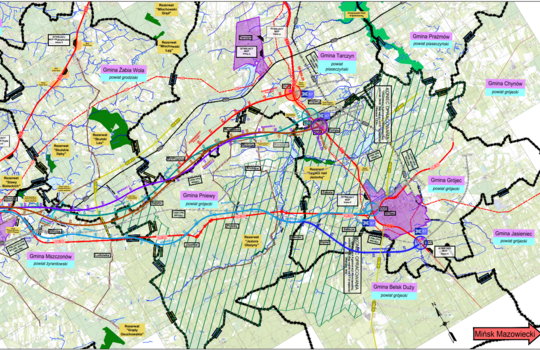 Gmina Chynów – komunikat w sprawie planów budowy Obwodnicy Aglomeracji Warszawskiej (OAW)