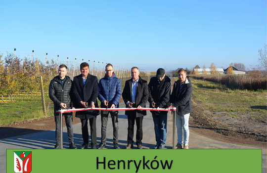 Odbiór końcowy budowy drogi gminnej w Henrykowie